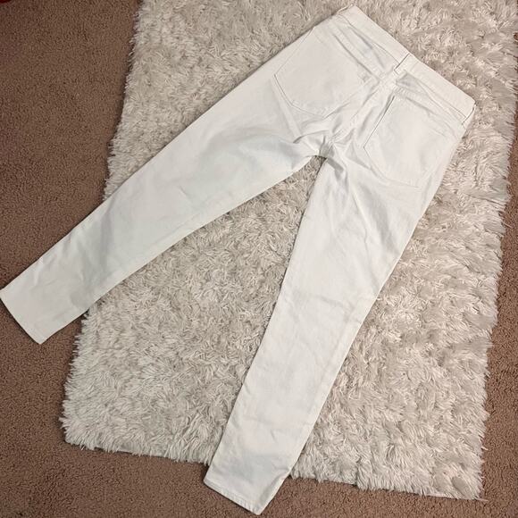 J.Crew Stretch White Denim Jeans Size 25 - Picture 5 of 8